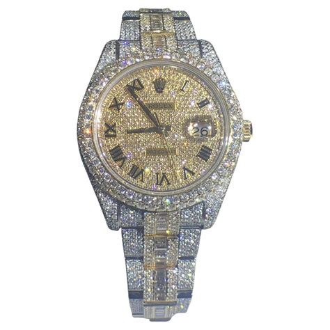 fake ice rolex|Rolex datejust 41mm iced out.